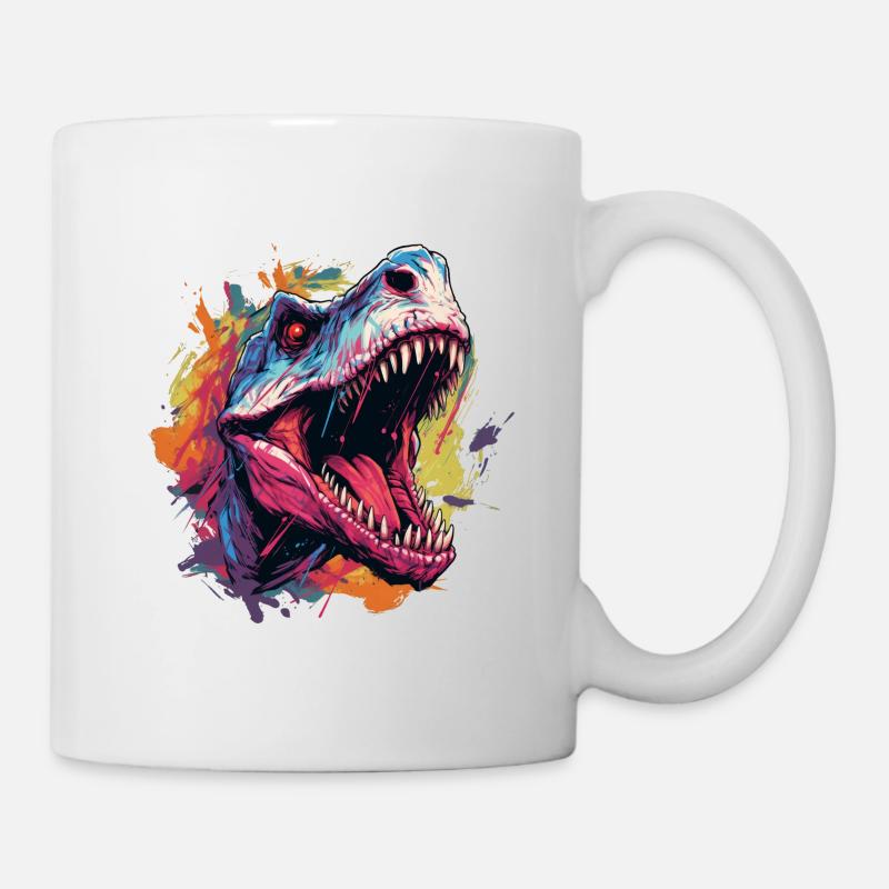 Dinosaur Dinosaurs Design - Mug - white