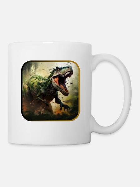 Dinosaur Dinosaurs Design - Mug - white