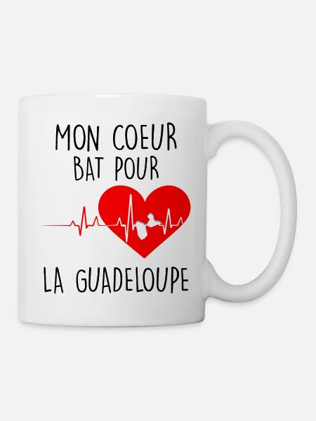 Guadeloupe De Mon Coeur - Mug blanc - blanc