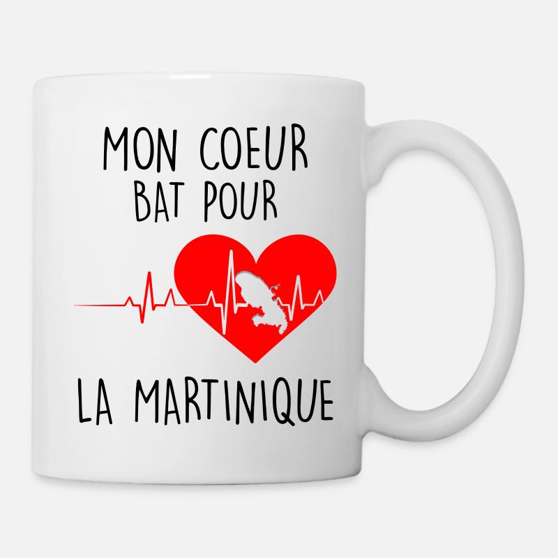 Hearbeat la Martinique - Mug blanc - blanc