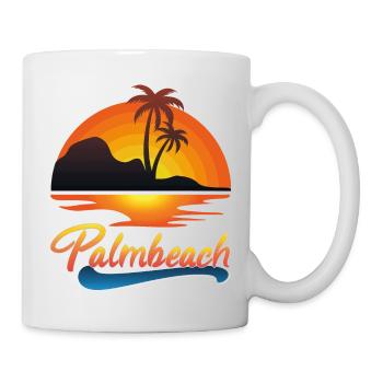 Palmbeach Sunset Design - Mug - white - Right