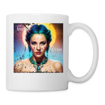 Mystische Göttin - Tasse - Weiß - Rechts