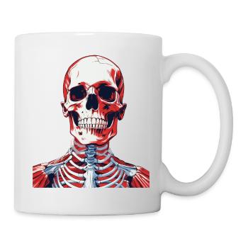 Squelette - Mug blanc - blanc - Droite