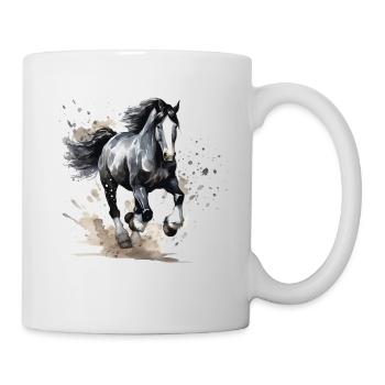 Cheval sauvage - Mug blanc - blanc - Droite