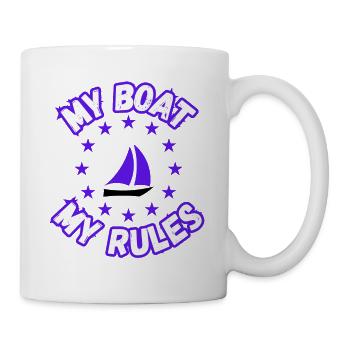 Mon bateau Mes règles - Mug blanc - blanc - Droite