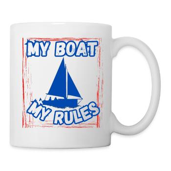 Mon bateau Mes règles - Mug blanc - blanc - Droite