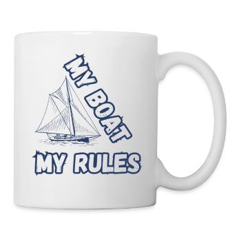 Mon bateau Mes règles - Mug blanc - blanc - Droite