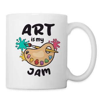 Art Is My Jam - Mug - white - Right