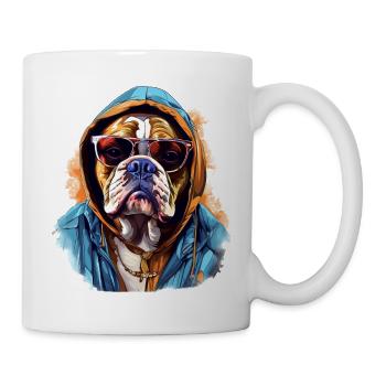 Urban Bulldog: Streetwise Bulldog Vibes - Mug - white - Right