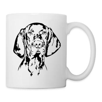 Hungarian Vizsla Portrait Dog Dogs Wilsigns - Mug - white - Right