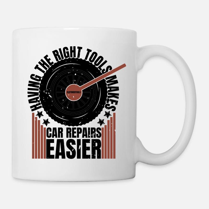 HAVING THE RIGHT TOOLSMAKES - Tasse - Weiß