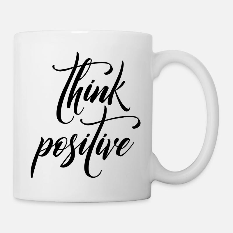 think positive - Tasse - Weiß