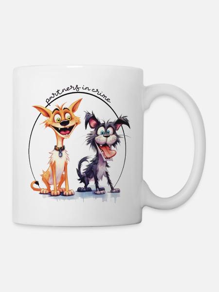 Partners In Crime | Dark Text - Mug - white