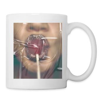 Lolli lippen Glitzer - Tasse - Weiß - Rechts