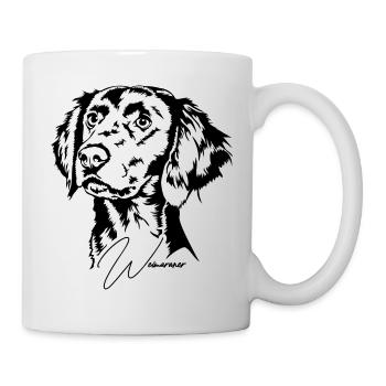 Longhair Weimaraner Portrait Dog Dogs Wilsigns - Mug - white - Right