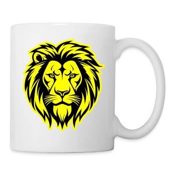 Lion Silhouette Lion Head - Mug - white - Right