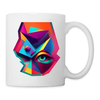 Retro 1 cut - Tasse - Weiß - Rechts