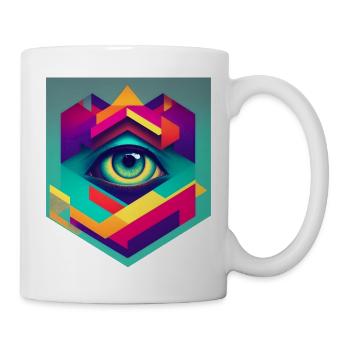 Retro 2 cut - Tasse - Weiß - Rechts