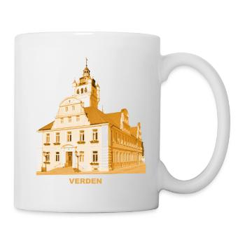 Verden Rathaus Aller Niedersachsen - Tasse - Weiß - Rechts