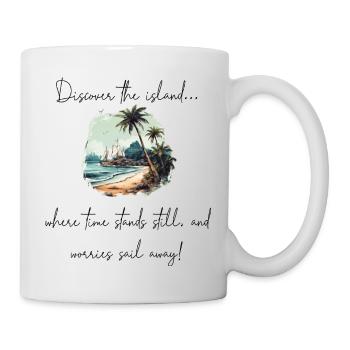 Discover the island - Mug - white - Right