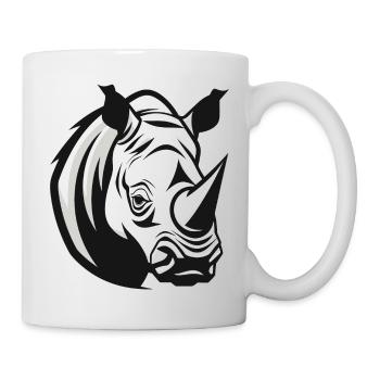 das Nashorn - Tasse - Weiß - Rechts