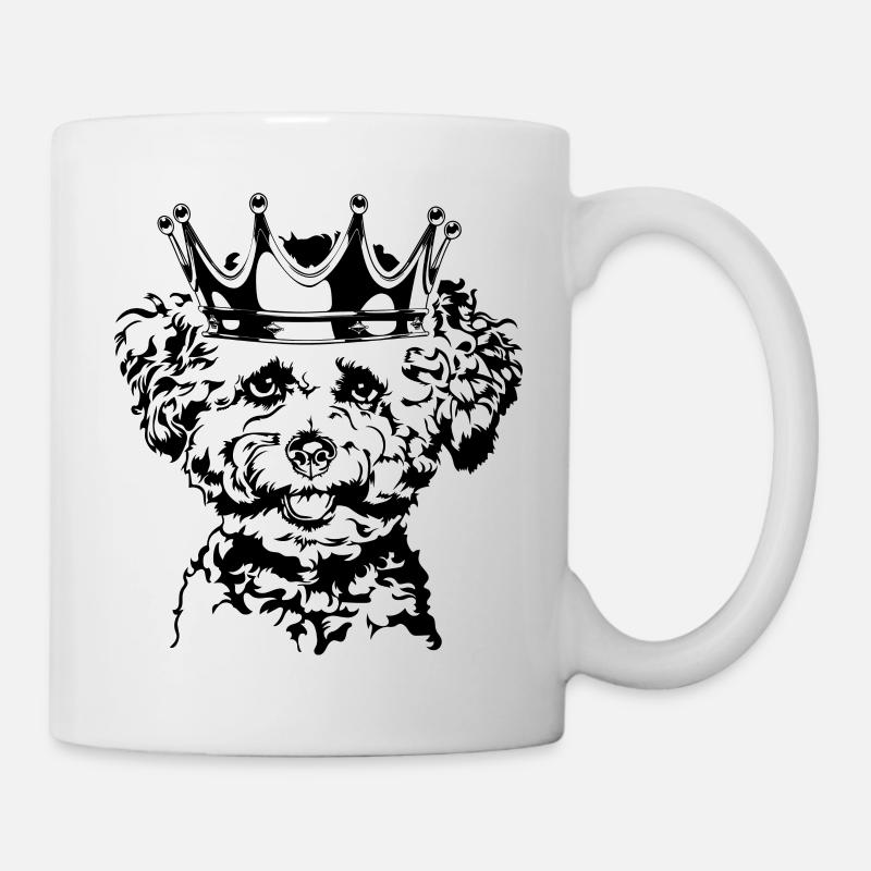 Bichon Frise Crown Dogs Dog Wilsigns - Mug blanc - blanc