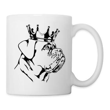 Dogue de Bordeaux Crown Dogs Dog Wilsigns - Mug blanc - blanc - Droite