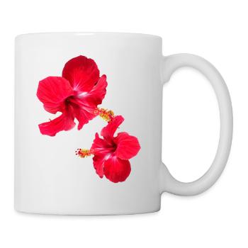 Hibiscus,Flower,Lotus,Flower,Floral,Red - Mug - white - Right