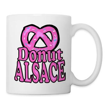 Elsässer Donut-Brezel - Tasse - Weiß - Rechts