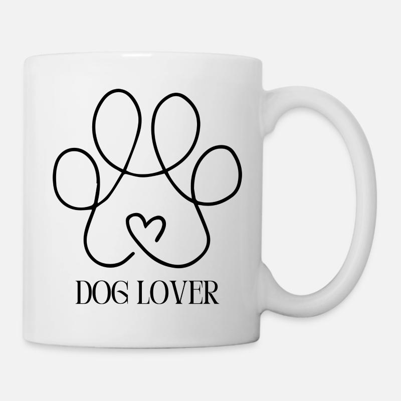 Dog Lover - Paw - Mug - white