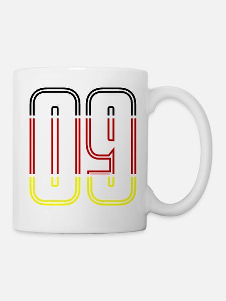 9 Zahl symbol Germany - Tasse - Weiß