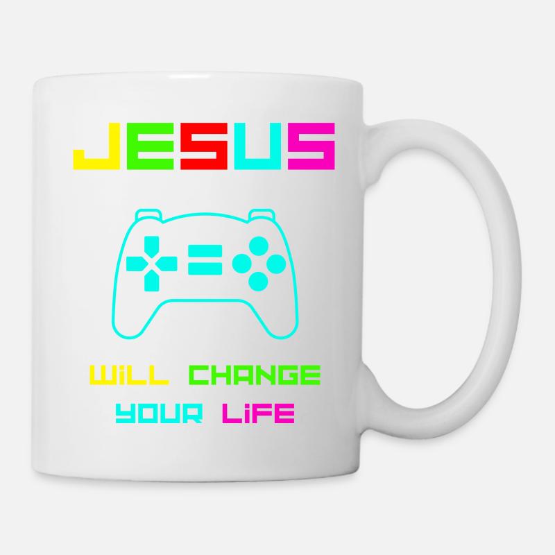 Jésus changera la couleur de votre vie - Mug blanc - blanc
