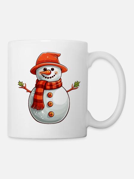 Schneemann - Tasse - Weiß