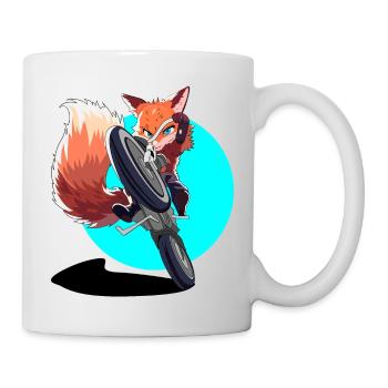 Motorad Fuchs Loco Animal Squad - Tasse - Weiß - Rechts