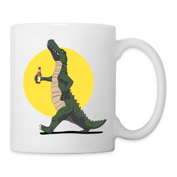 Bier Krokodil Loco Animal Squad - Tasse - Weiß - Rechts