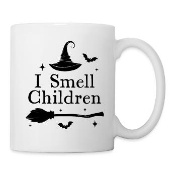 Ich rieche Kinder - Tasse - Weiß - Rechts