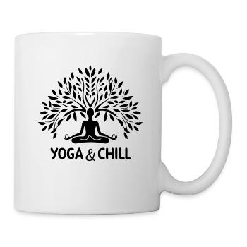 méditation - Mug blanc - blanc - Droite