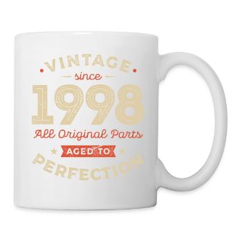 Millésime 1998 Toutes les pièces d’origine - Mug blanc - blanc - Droite