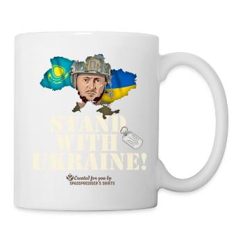 Kazakhstan Ukraine - Mug - white - Right