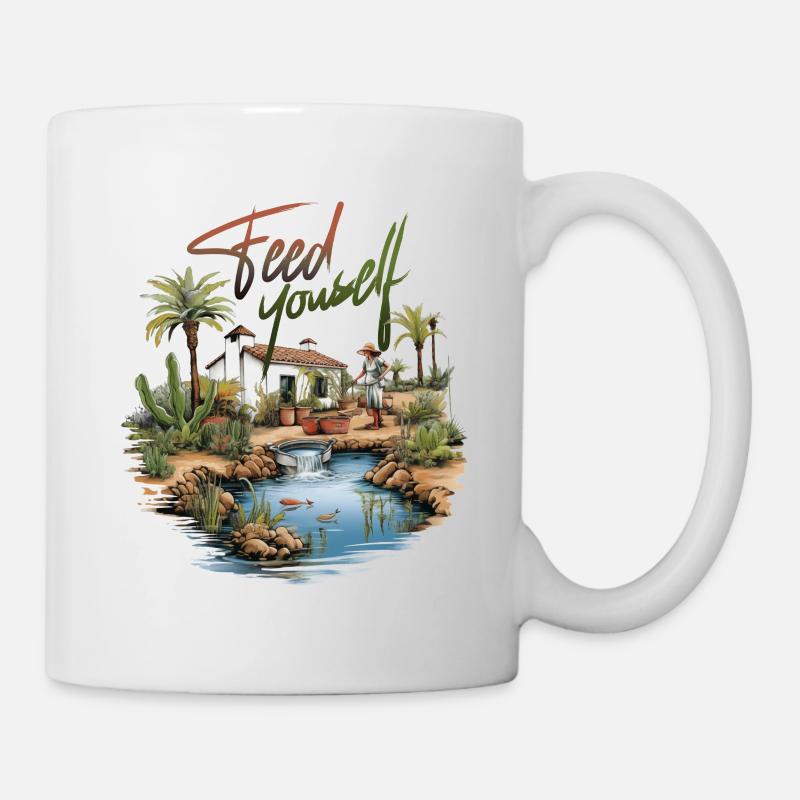 Feed Yourself - Tasse - Weiß
