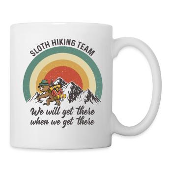 Sloth Hiking Team Wanderer Berge Faultier Wandern - Tasse - Weiß - Rechts
