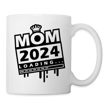 Mama 2024 Loading Mom - Tasse - Weiß - Rechts