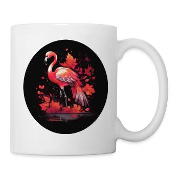 Autumn flamingo - Mug - white - Right
