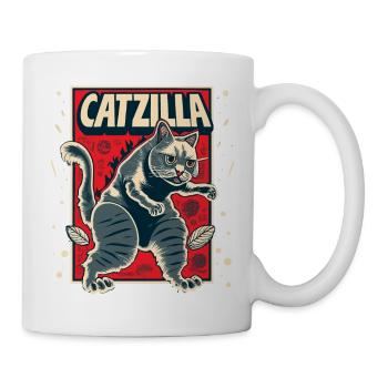 Catzilla - Tasse - Weiß - Rechts