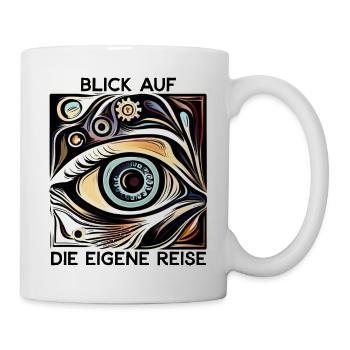 Blick auf die eigene Reise - Tasse - Weiß - Rechts
