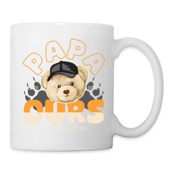 Papa ours papa cool cadeau papa - Mug blanc - blanc - Droite