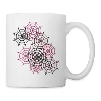 Spinnennetz, spinne, Netze - Tasse - Weiß - Rechts