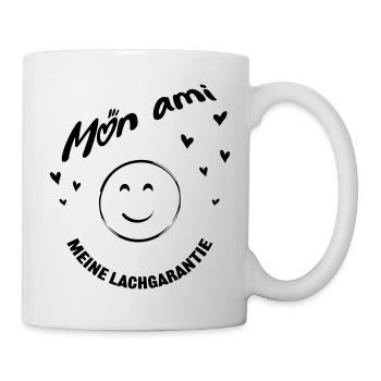 Mon ami - meine Lachgarantie :) mein Freund - Tasse - Weiß - Rechts