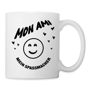 Mon ami mein Spassmacher | mein Freund Design - Tasse - Weiß - Rechts