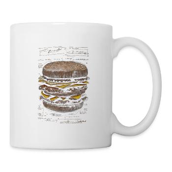 Croquis de Hambourg Léonard de Vinci - Mug blanc - blanc - Droite